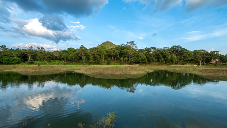 Lake view at Gudlu Resorts, Chikmagalur